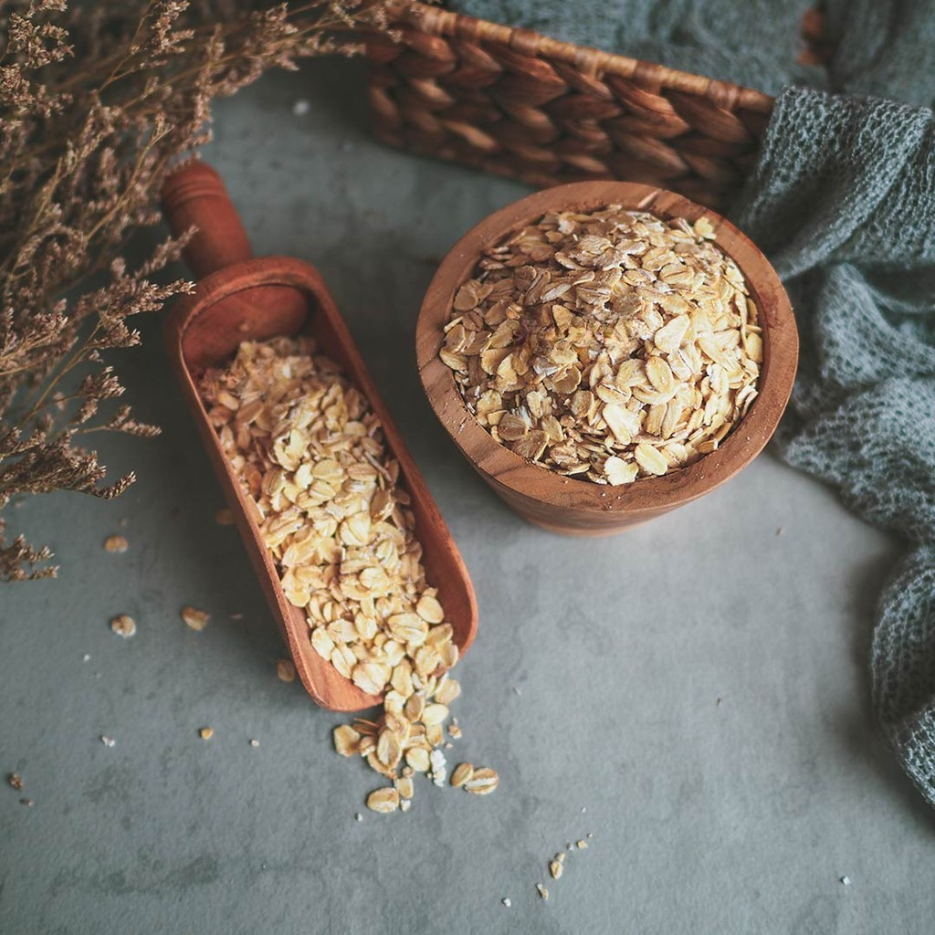 

ORGANIK -Natural Rolled Oat Original 250gr Gluten Free, Organik, Tanpa Pengawet, Gandum Utuh - SD2