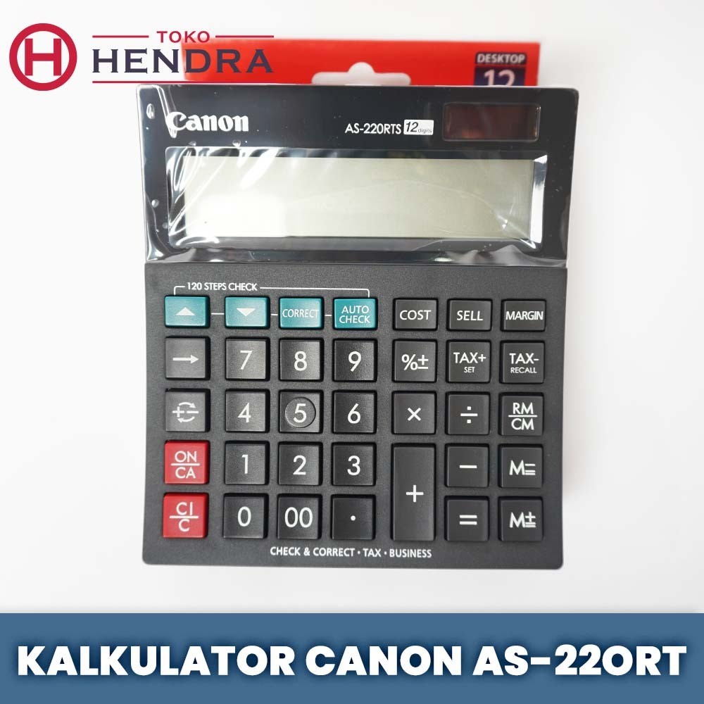 

Canon AS-220RTS Calculator - Check & Correct Kalkulator Desktop Meja AS 220RTS