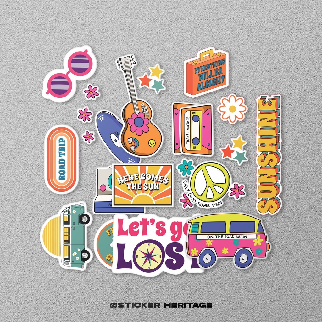 

Stiker Sticker Summer Vocation untuk hape, helm, tumblr, laptop stiker hp stiker helm stiker notebook