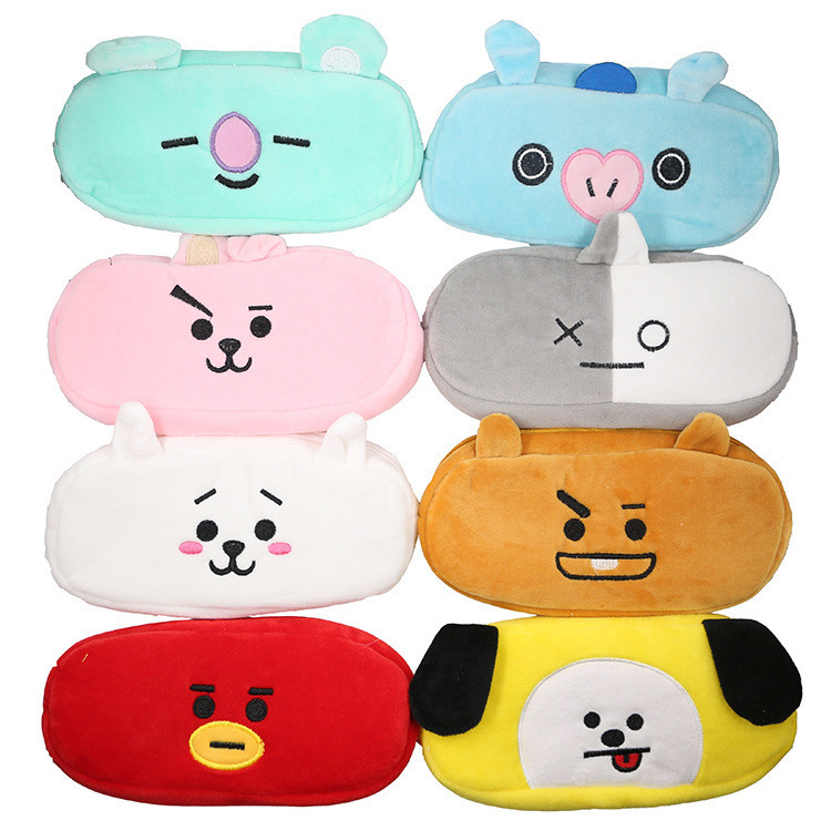 

KOTAK PENSIL BULU HALUS BT21 KOREA /FASHION LUCU/ KPOP/ COOKY/ TATA/ VAN/ KOOYA/ CHIMMY/ SHOKY/ MANG
