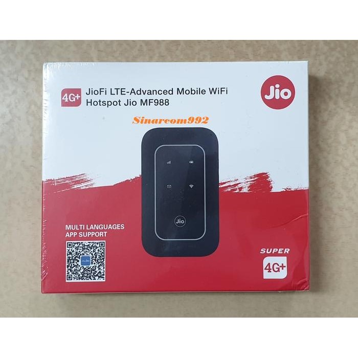 MODEM Mifi 4G JIO Wifi JIO JMR591 / MF988 4G LTE Unlock All Operator - JIO MF988