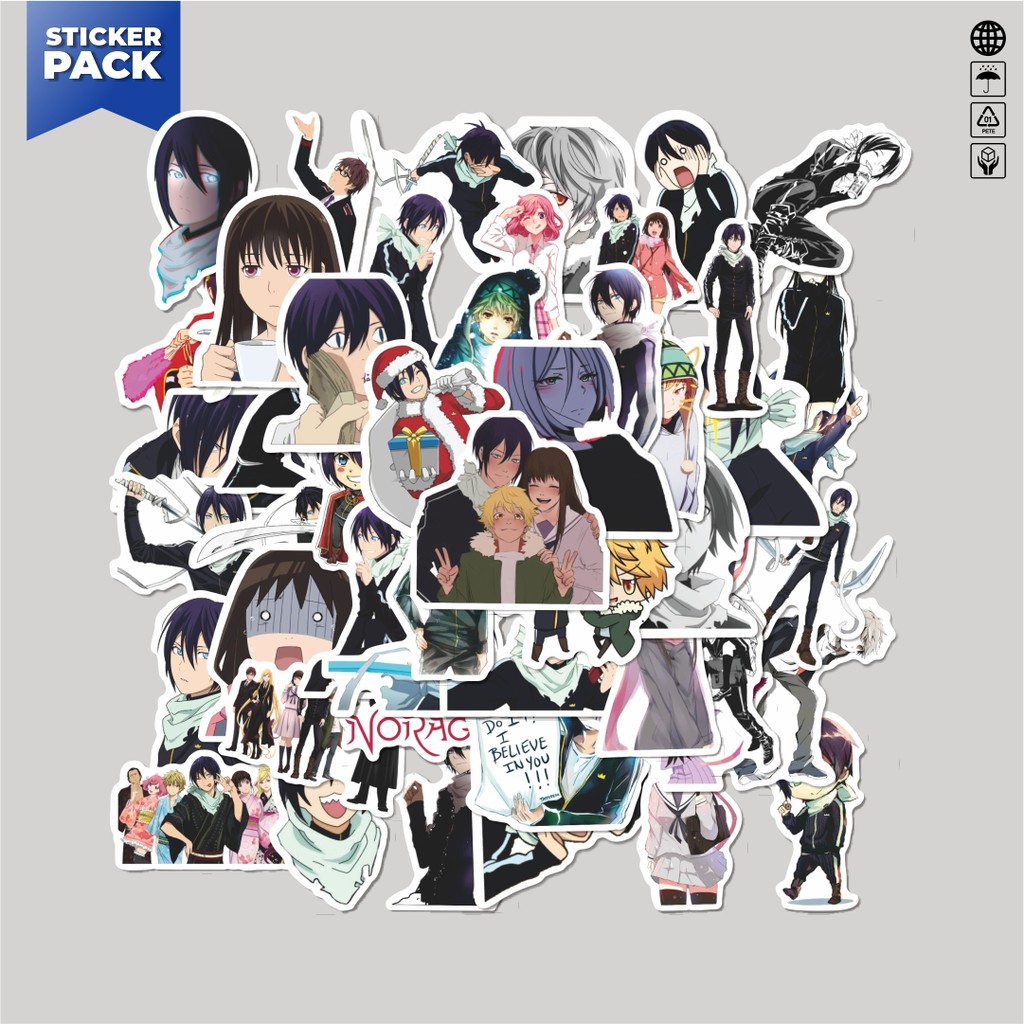 

[100PCS]Stiker Pack Stiker Anime Noragami StickerAesthetic Vinyl Anti Air Dekorasi Sticker Laptop Buku Journal Koper Helm Casing HP Gitar Helm Skateboard