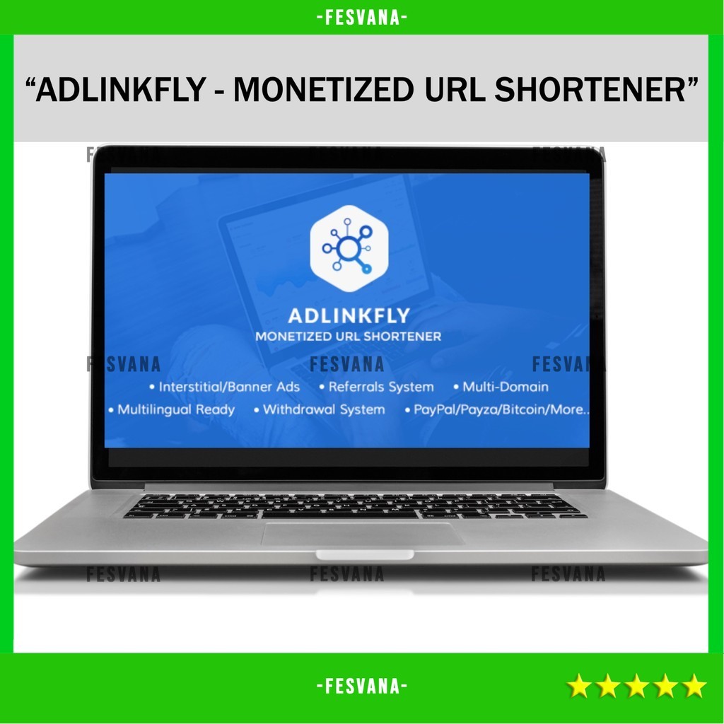 SOURCE CODE APLIKASI WEB ADLINKFLY - MONETIZED URL SHORTENER D265 FESVANA