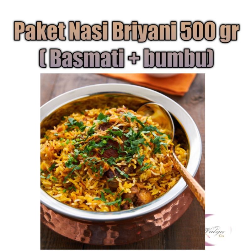 

Nasi briyani komplit beras dan bumbu / biryani spices