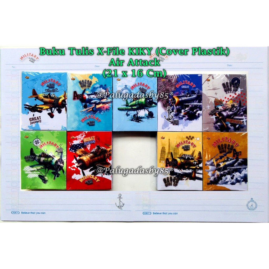 

(1 Pak Isi 10 Pcs) Buku Tulis KIKY X-File 38 Cover Plastik / Buku Tulis Kiky 38 X-File (1 Pak/10)