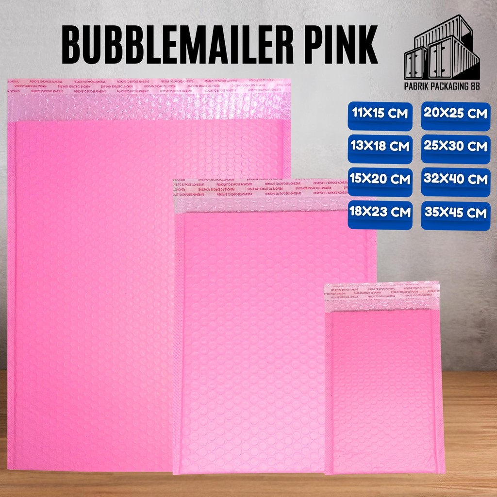 

Amplop Bubble Mailer Pink Polybubble Bag Bubblemailer Packing Online Shop