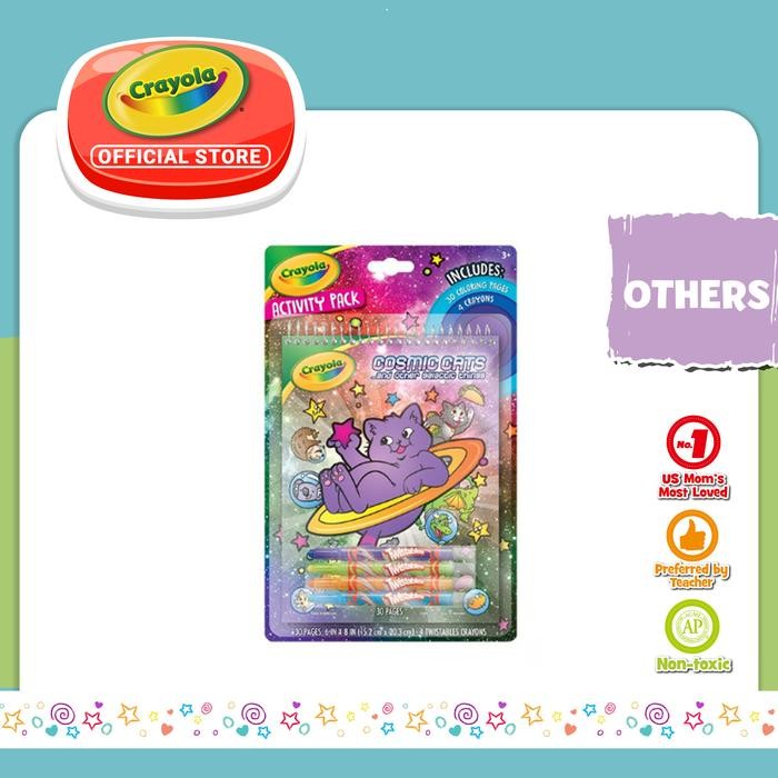 

Crayon CRAYOLA Activity Pack Coloring Pages Cosmic Cats 24Pk