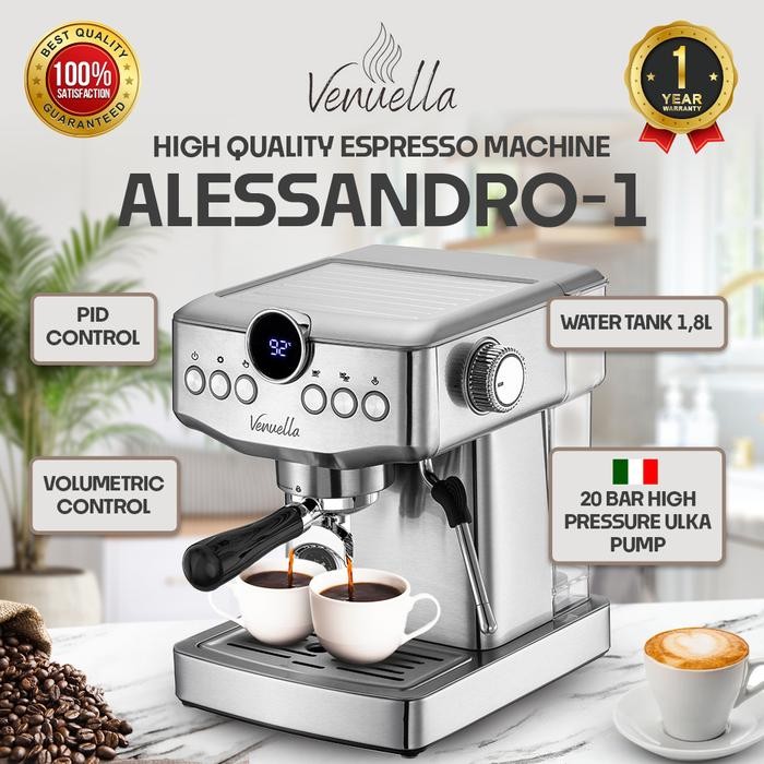 Mesin Kopi Espresso Rumahan Alessandro 1 - Venuella Home Specialist Espresso Machine - bubble