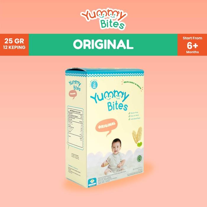 

Yummy Bites Rice Crackers 25 GR Snack Baby/ Cemilan bayi - Original