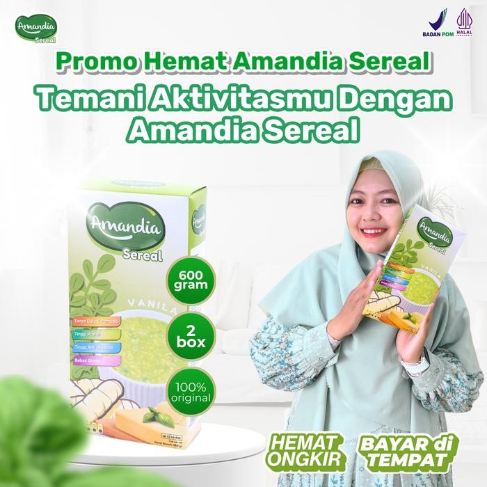 

PAKET 2 BOX AMANDIA SEREAL - SEREAL DIABETES - RASA VANILA