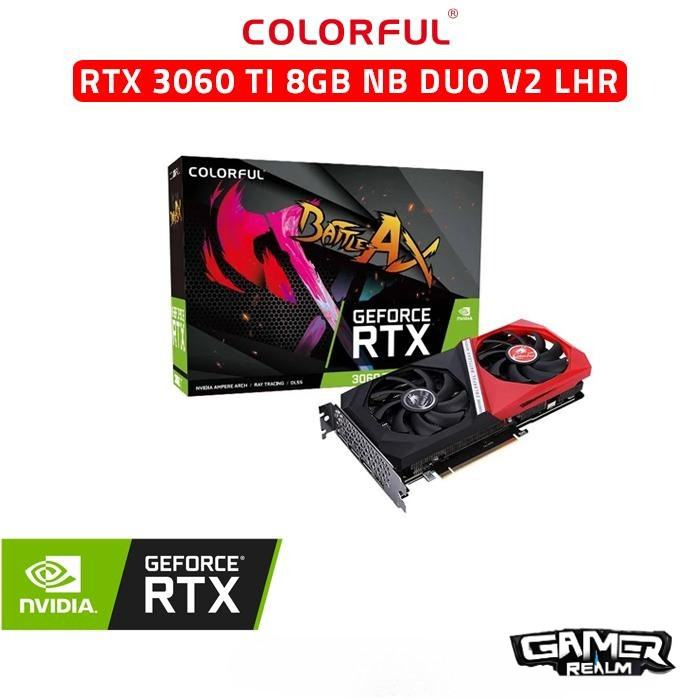 Colorful GeForce RTX 3060 Ti NB DUO V2 LHR G6X-V VGA Card