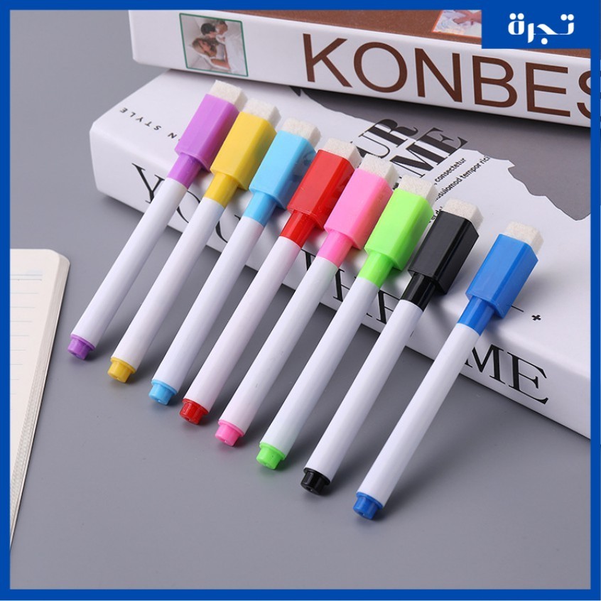 

Spidol Mini Papan Tulis White Board Dengan Penghapus / Sepidol Warna Warni Wipe And Clean Kecil
