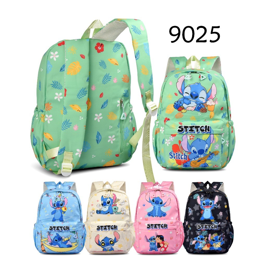 History Bags Surabaya-Tas Ransel Anak SD Stitch 9025 Tas Backpack Sekolah Anak Cowok Tas Anak Peremp