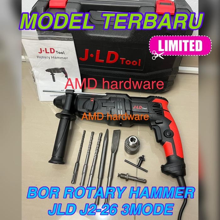 Mesin rotary hammer bor bobok beton tembok 5kg JLD J26-1 sds + J-26 - J-2-26 ,3mode
