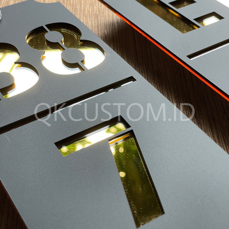PAPAN NOMER RUMAH AKRILIK ELEGAN / NOMER RUMAH AKRILIK / NOMER RUMAH MODERN Co