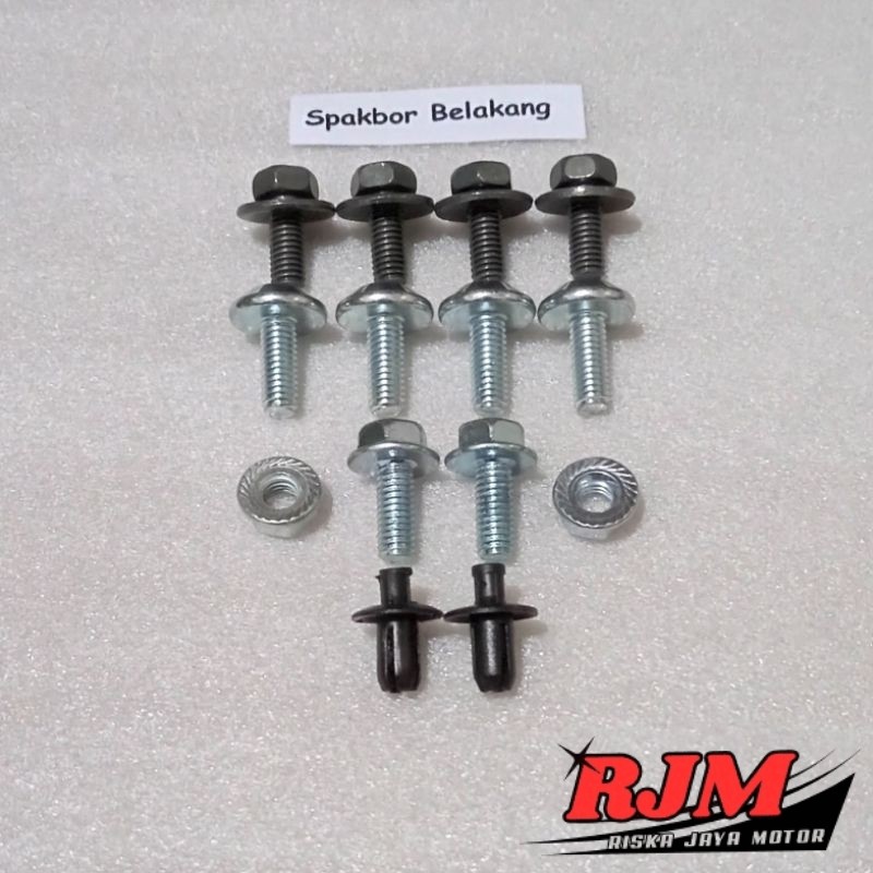 Baut Full Set Cover Bodi Body Spakbor Belakang Yamaha Jupiter MX King 150 Old / Lama