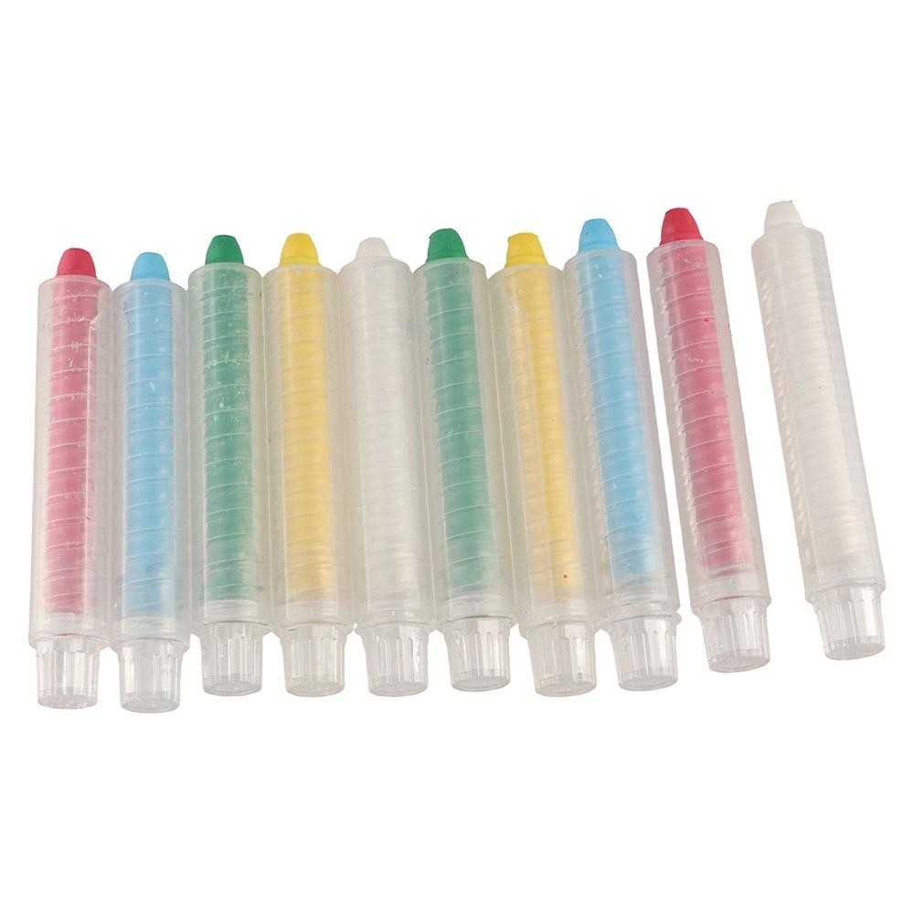 

Creative Non-toxic Dust Free Chalk Drawing Pens White Pen Teacher Chalk Colorful DIY Painting Solid Water Chalk For School
