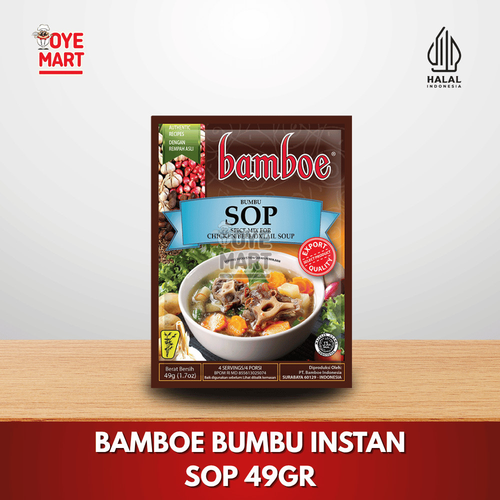 

BAMBOE BUMBU INSTAN SOP 49GR / BUMBU MASAK INSTAN