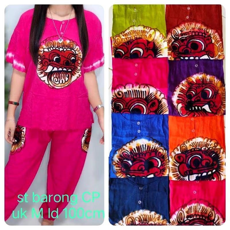 Baju Barong Bali Dewasa Setelan Wanita Baju Santai