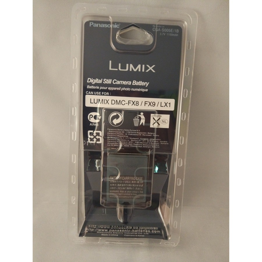 Baterai CGA-S005 Kamera Lumix DMC-FX01 DMC-FX07 DMC-FX10 DMC-FX100 DMC-FX12 DMC-FX150 DMC-FX180 DMC-