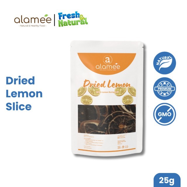 

ALAMEE Lemon Kering Dried Slice Tea Teh Herbal Iris Organik Minuman Herbal Organic 25gr fresh and natural