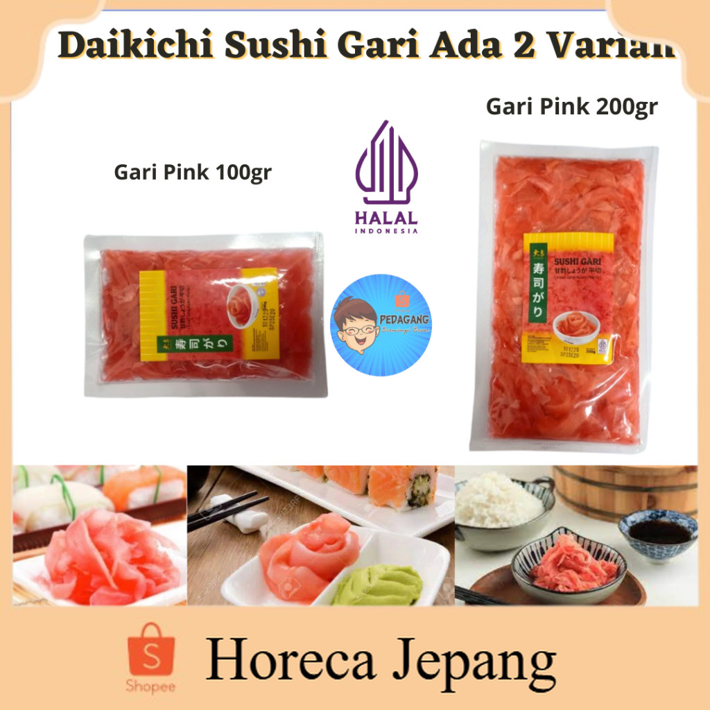 

Daikichi Sushi Gari Ada 2 Varian/ Daikichi Sushi Gari/ Sushi Pickled Ginger/ Acar Jahe/ GARI HALAL