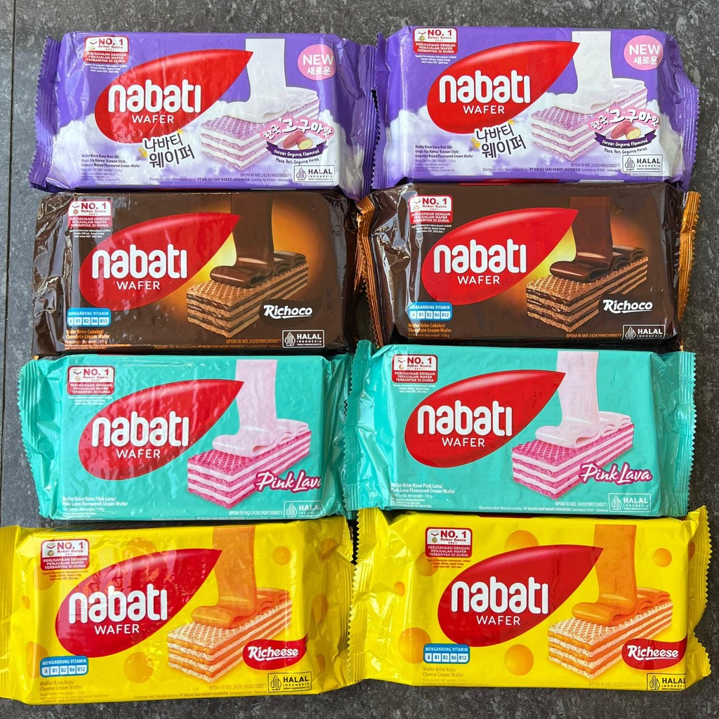 

Nabati Wafer Krim Kemasan 110 gr - Varian Rasa dan Richeese Terlihat pada Setiap Paket