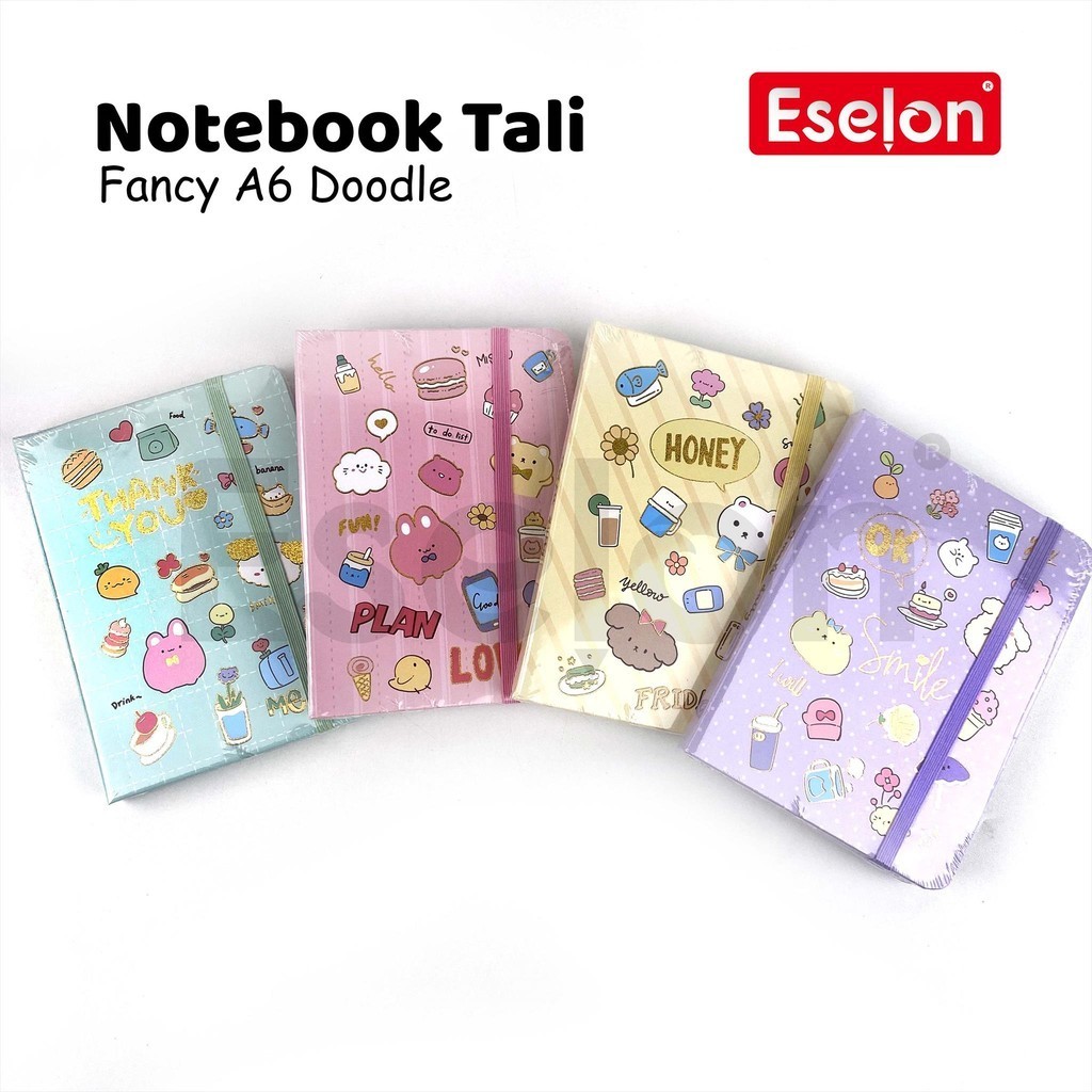 

Notebook Hard Cover A6 Tali / Diary Tali A6 office / Karakter