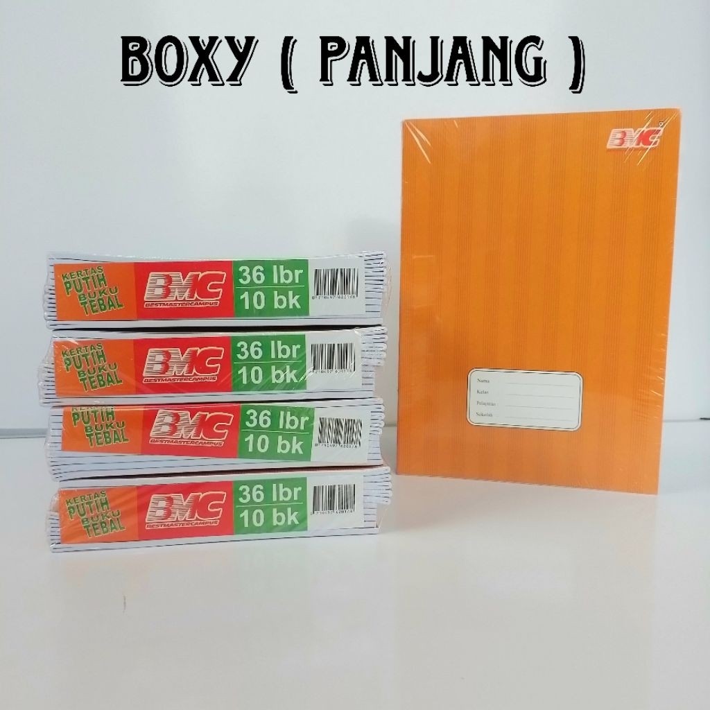 

BMC Campus 36 Lembar Boxy Panjang Kraft Buku Tulis ( 1Pak/10 Buku )