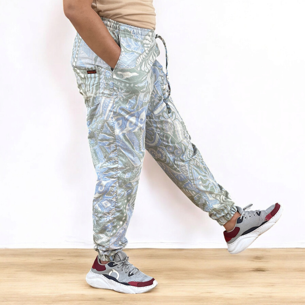 Celana Jogger Batik Pria Panjang Joger Pants Katun Premium Surya Teja CJ-46