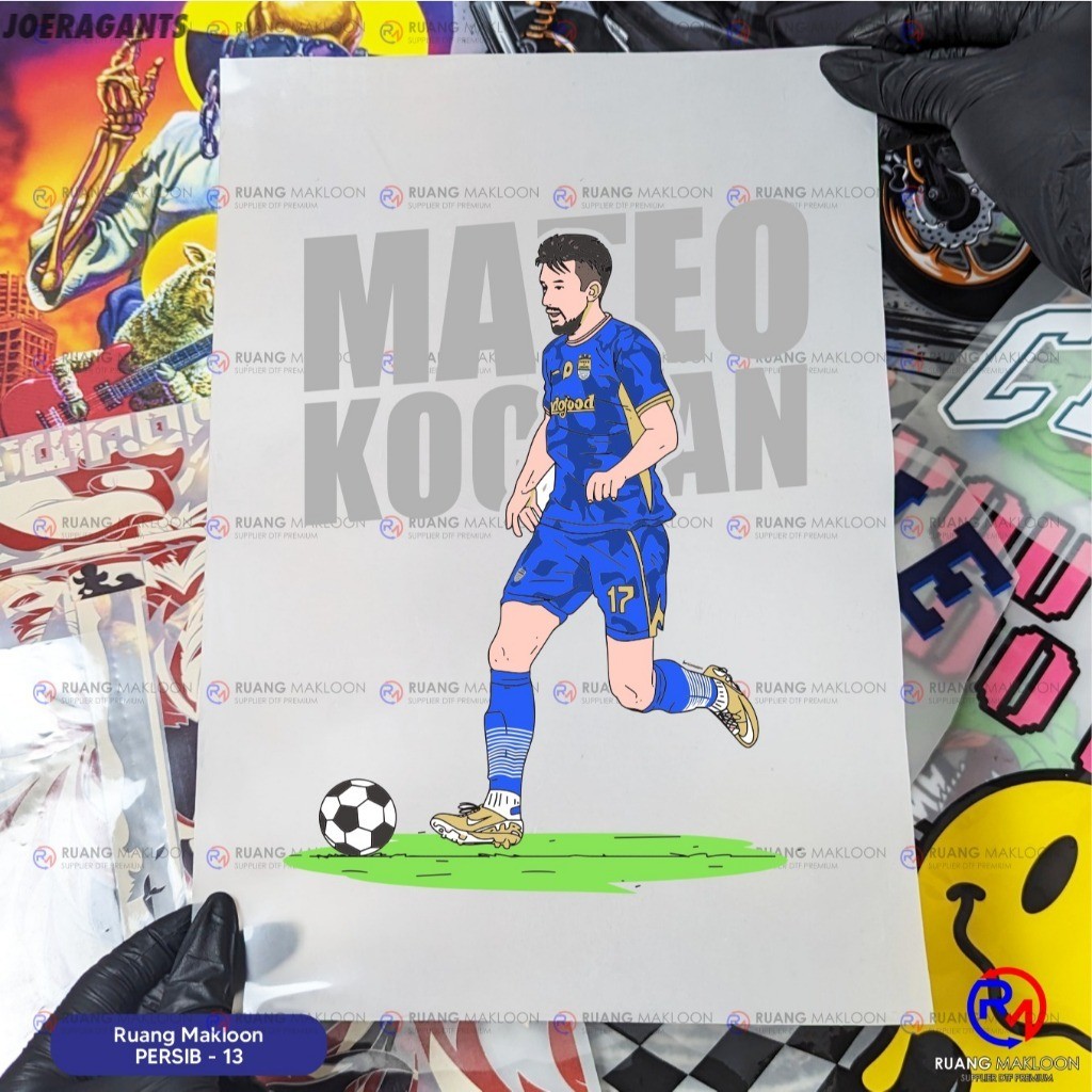 Sablon Setrika Sablon DTF Satuan A3 PERSIB BANDUNG - SIAP PRESS