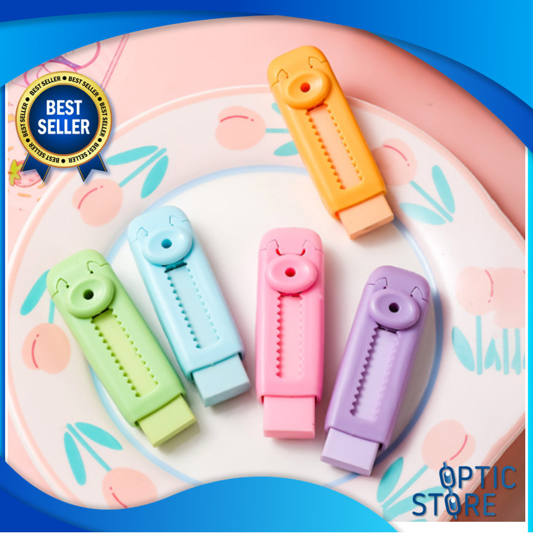 

OPTIC S5998 Penghapus Mekanik Warna Lucu Tidak Meninggalkan Serpihan Sliding Eraser Push Eraser Eraser