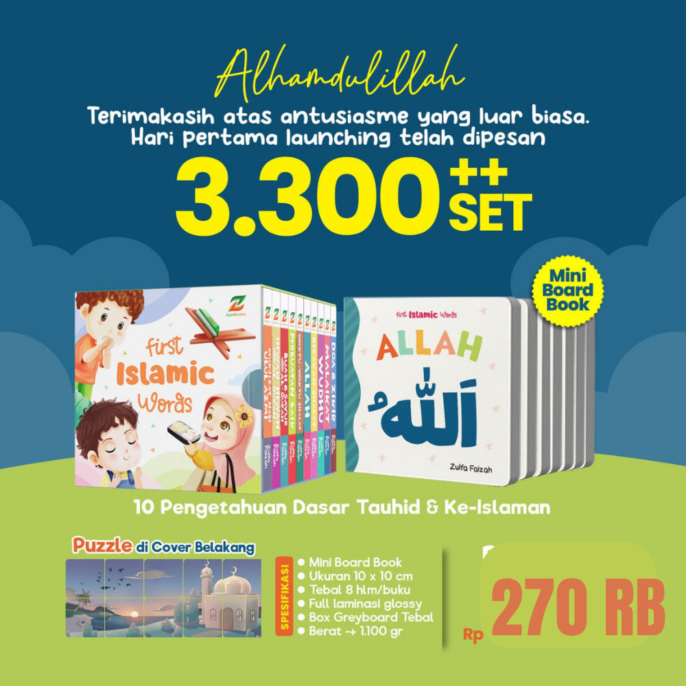 

Ziyadbooks First Islamic Words Boardbook Anak Muslim Usia 1 Tahun