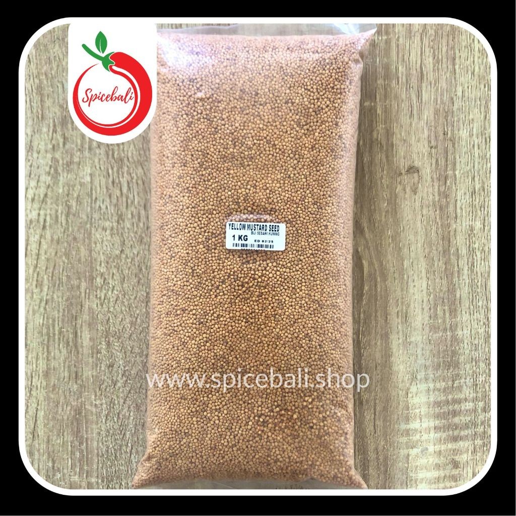

Biji Sesawi Kuning 1 kg / Yellow Mustard Seeds 1 kg / Yellow Mustard Seed