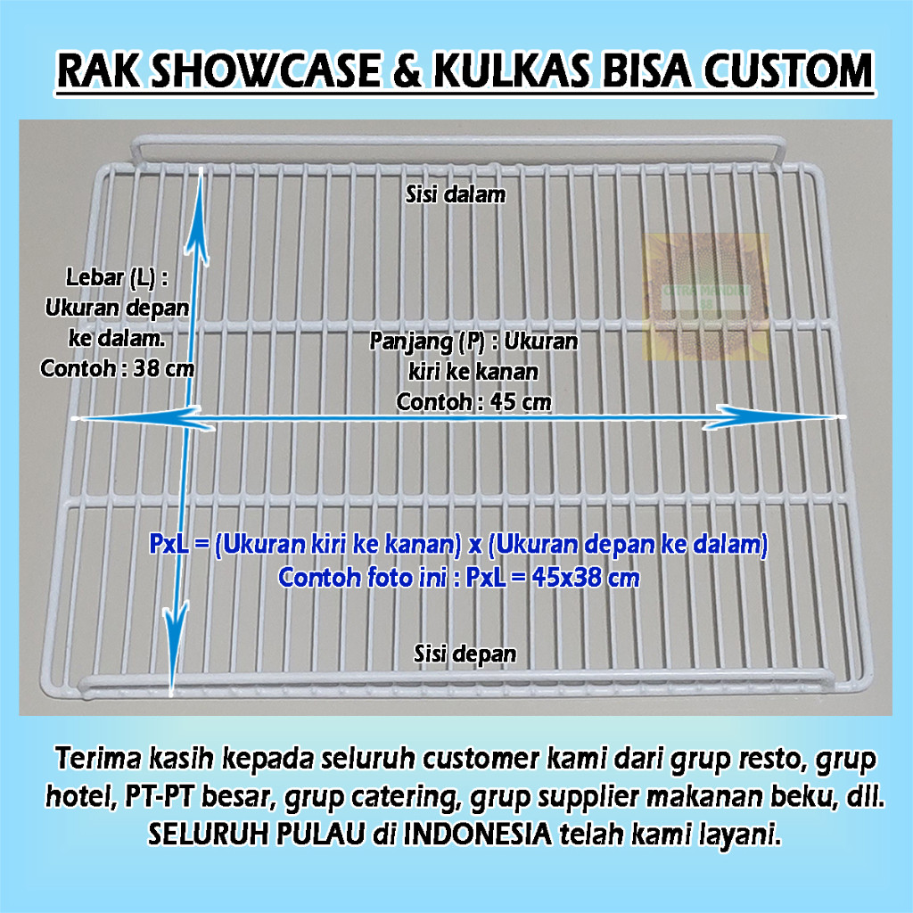 Rak Showcase Rak Kulkas Ambalan Showcase Kulkas Bisa Custom