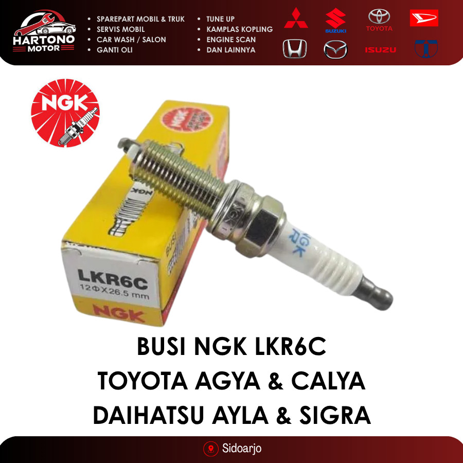 BUSI NGK LKR6C TOYOTA AGYA & CALYA DAIHATSU AYLA & SIGRA