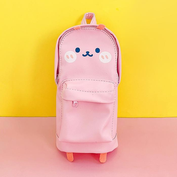 

[New Arrival] TOKKADO Sanmo Pencil Case Tempat Kotak Pensil Pouch Anak Sekolah Lucu - Rabbit
