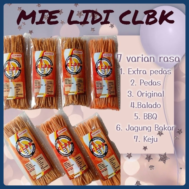 

Mie lidi murah enak renyah paket 100pcs +packing kardus