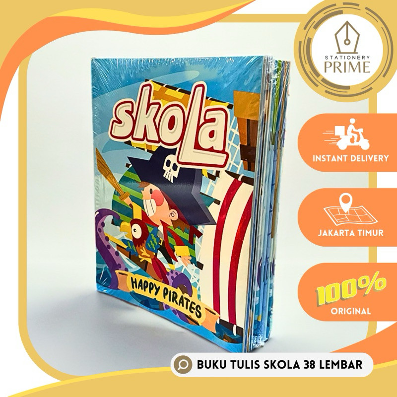 

Buku Tulis SKOLA 38 Lembar by SiDU ( 1 Pack isi 10 Buku )