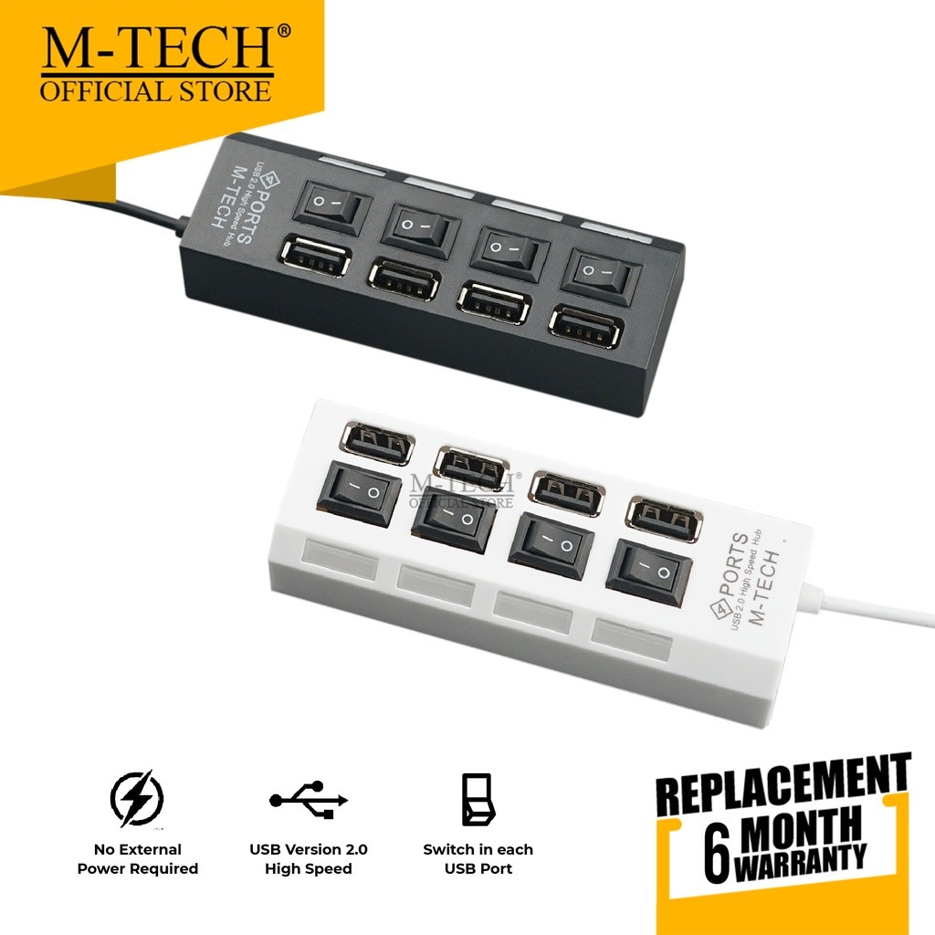 Usb 2.0 Hub Usb 4 Lubang Port 4 Switch