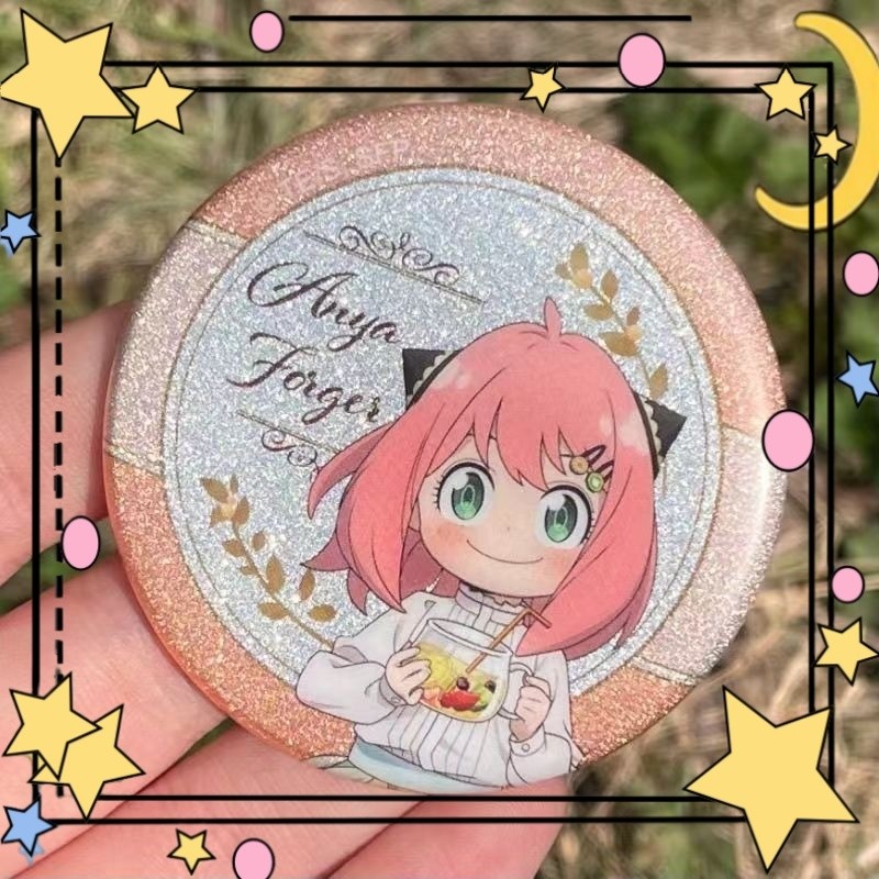 

Anime Spy X Family Round Brooch Cartoon Anya Forger Button Pins Cute Manga Role Badge Clothes Hat Backpack Accessories Gift