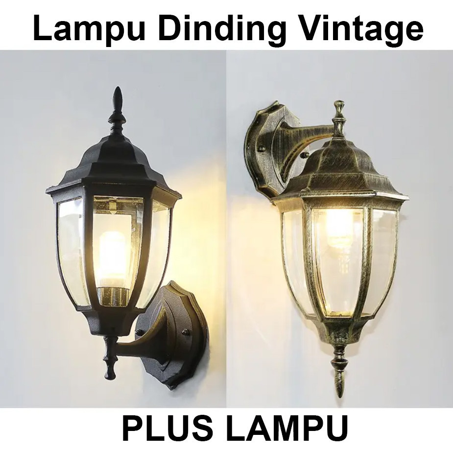 COD Lampu Dinding Outdoor Model Klasik Vintage Free Ongkir