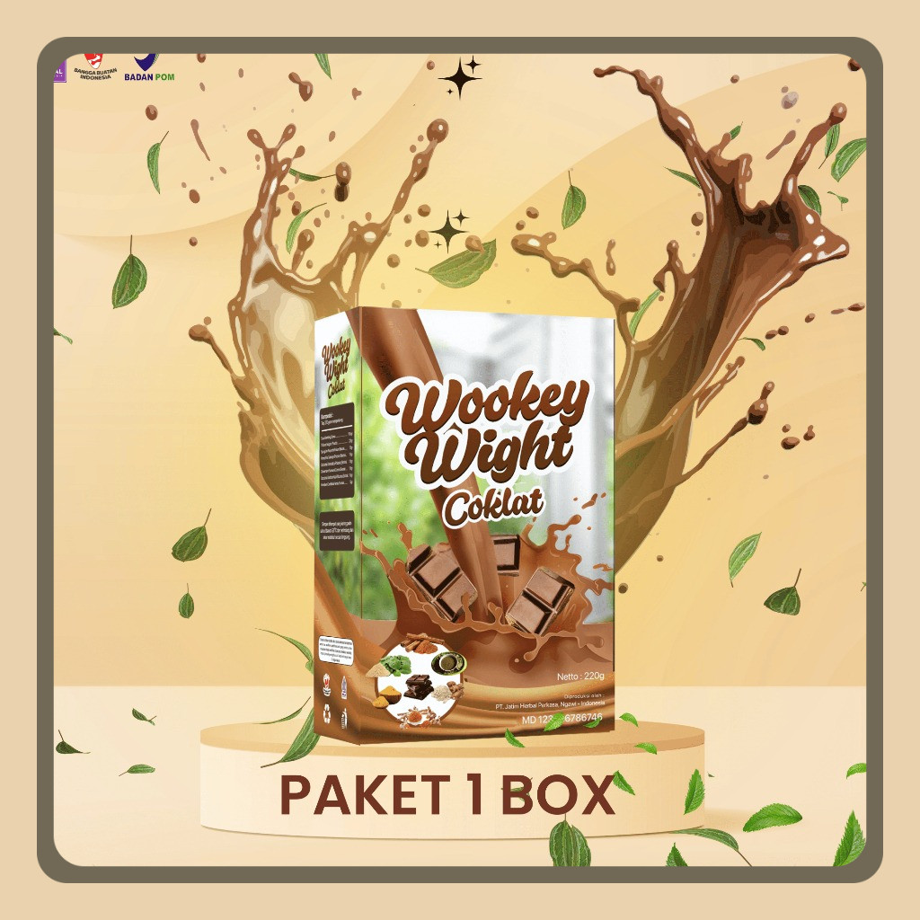 

Wookey Weight - Susu Penambah Berat Badan Rasa Coklat Chocolate 1 Paket