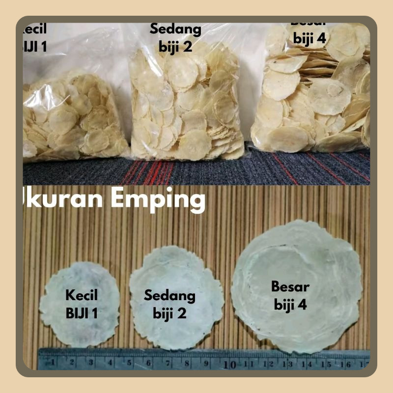 

[1 Kg Full Kering] Emping Melinjo Mentah Original Kualitas Super, Siap Goreng Ukuran 1kg (1000g)