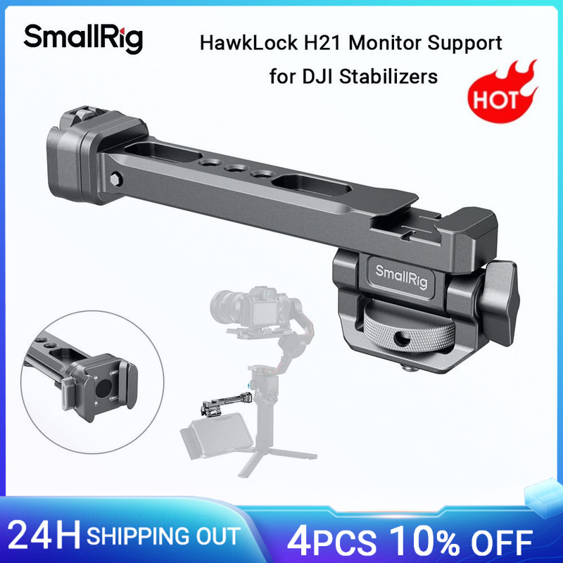 SmallRig HawkLock H21 Monitor Support for DJI Stabilizers, for DJI RS 2/RSC 2/RS 3/RS 3 Pro/RS 3 Min
