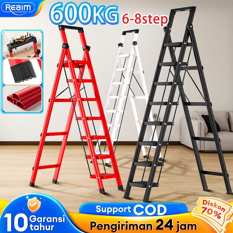 NEJADD ALFA Tangga Lipat Aluminium Multifungsi PSR2 - Kuat 150kg - Anti Slip - Ringan Portable - Unt