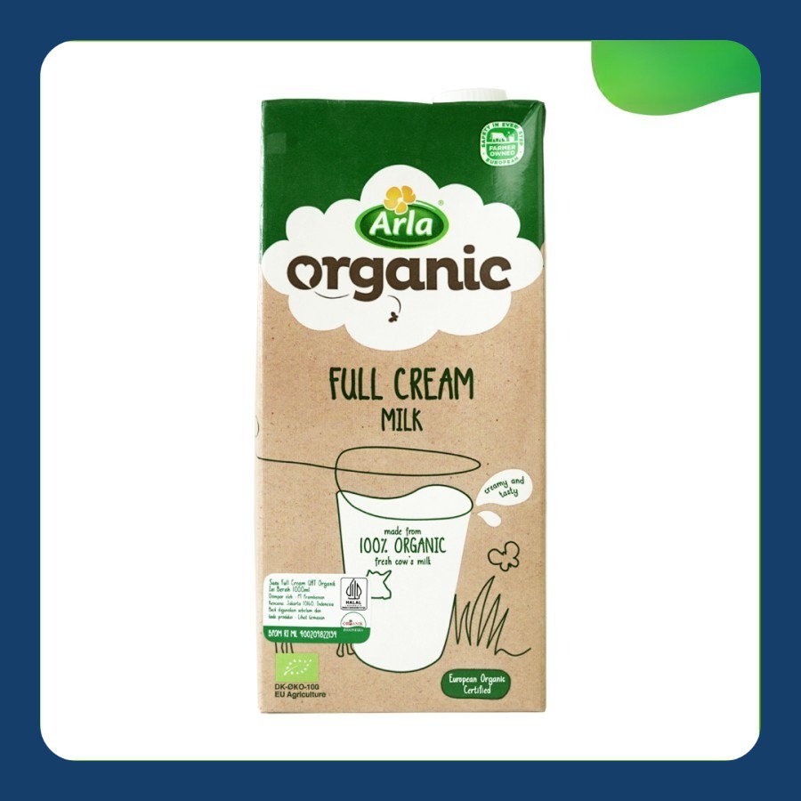 

Arla Organic FULL CREAM Milk / Susu Full Krim organik 1 L