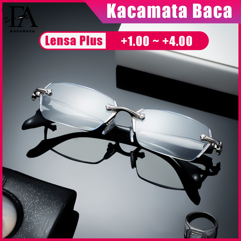 FOMAMATA Kacamata Baca Plus Anti Radiasi Blueray Pria Wanita
Rimless Kaca Mata Optik 228