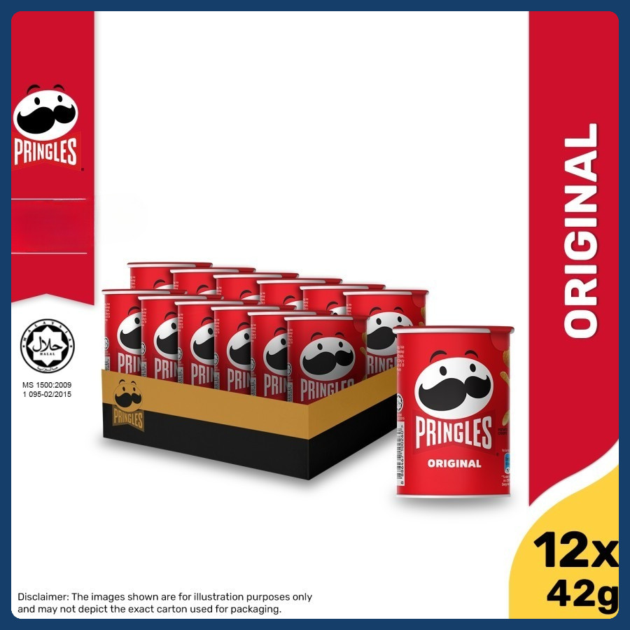 

[CARTON DEALS] Pringles Original Keripik 42gr (12 pcs)