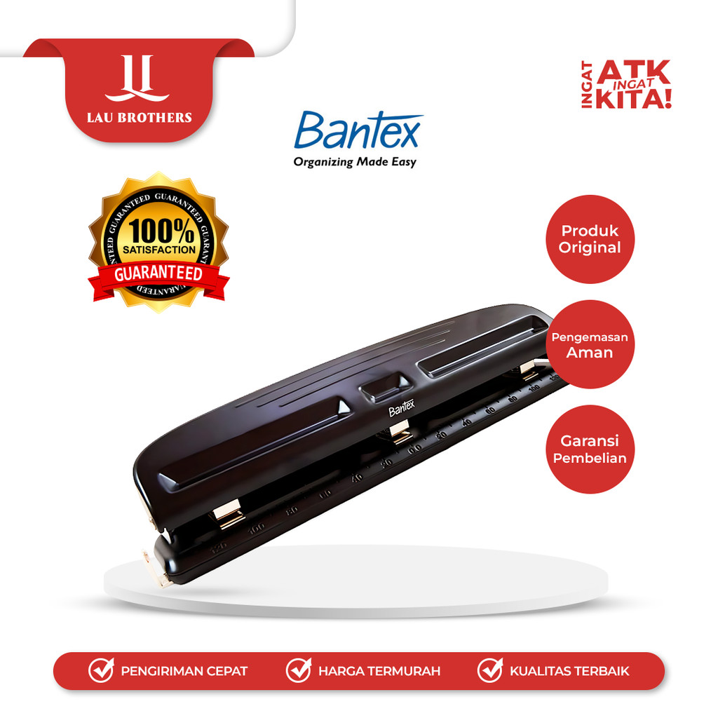 

BANTEX 3 PEMBOLONG KERTAS/ HOLE PUNCH BD6333 (1PC)